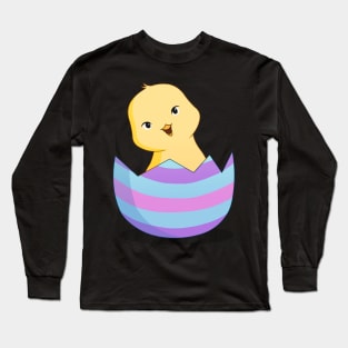 Easter Chick Hatching from the Egg Long Sleeve T-Shirt